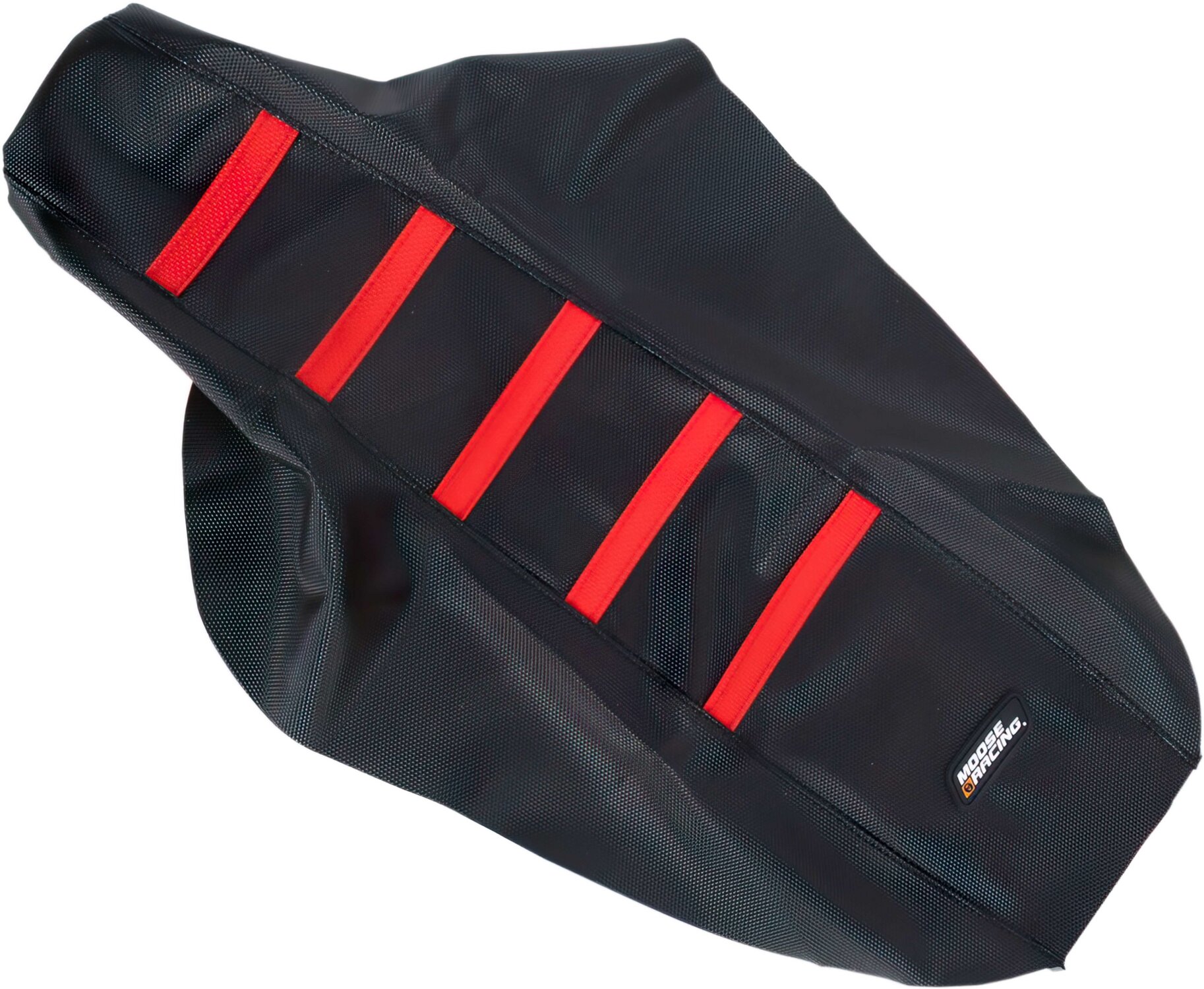 Image of Sitzbezug gerippt Moose Racing CR 80 / 85 schwarz / rot