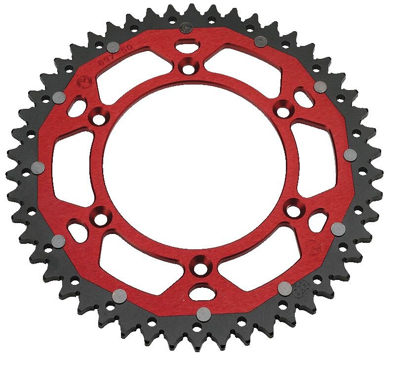 Image of Kettenrad Alu / Stahl 520 Moose Racing 49 Zähne rot