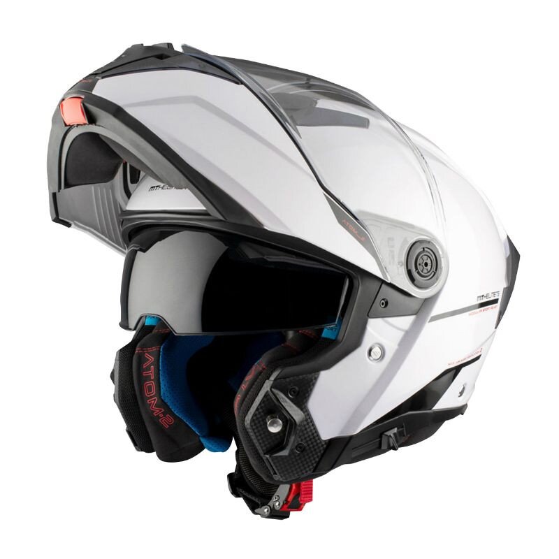 Image of Klapphelm MT Helmets Atom 2 SV glänzend weiss L