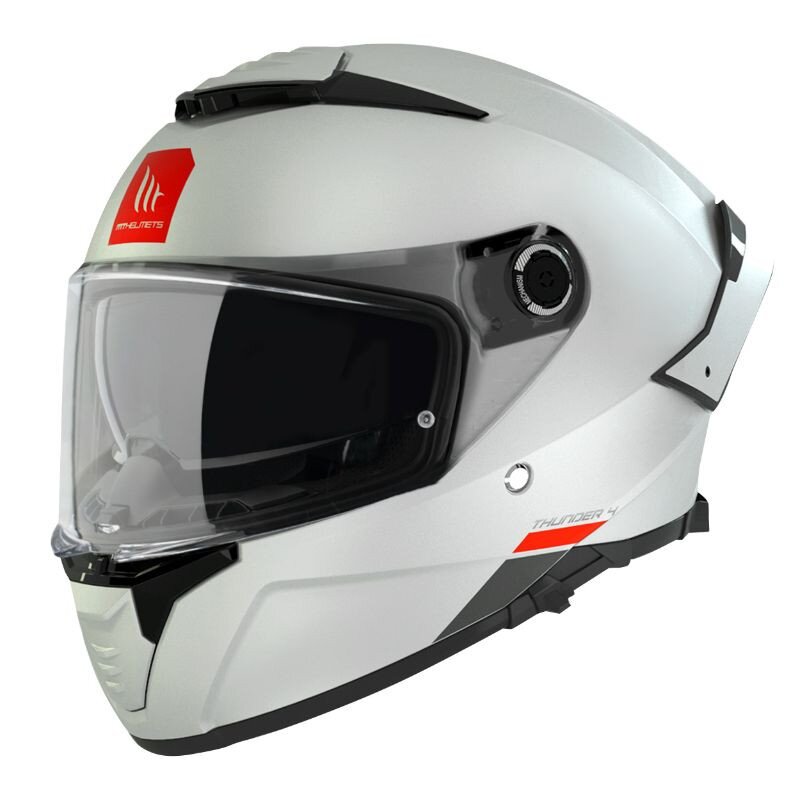 Image of Integralhelm MT Helmets Thunder 4 SV glänzend weiss XS