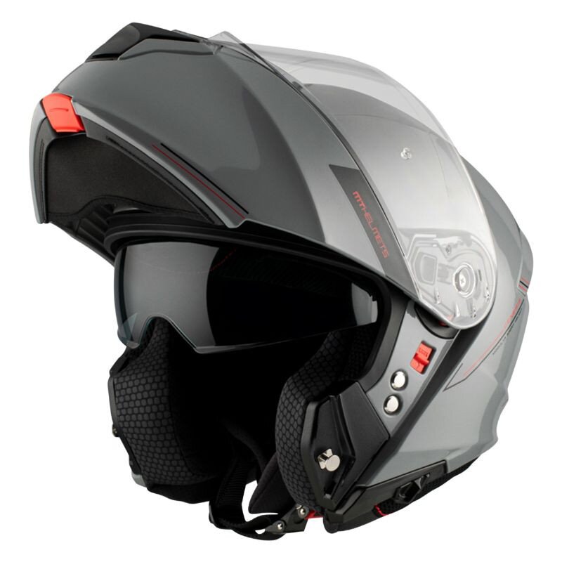 Image of Klapphelm MT Helmets GENESIS glänzend grau XXL