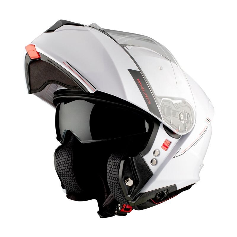 Image of Klapphelm MT Helmets GENESIS glänzend weiss XXL