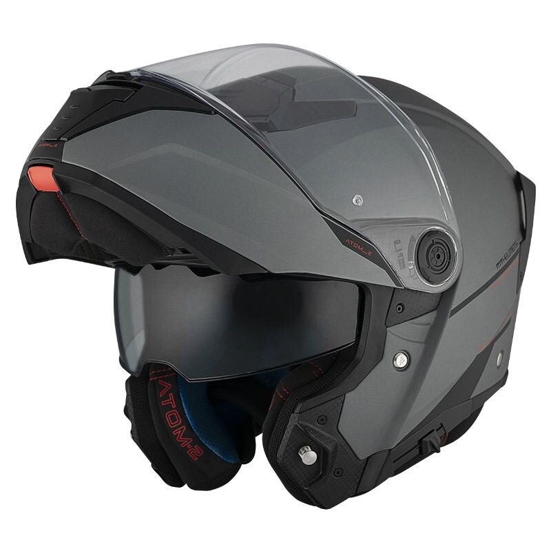 Image of Klapphelm MT Helmets ATOM 2 matt grau XL