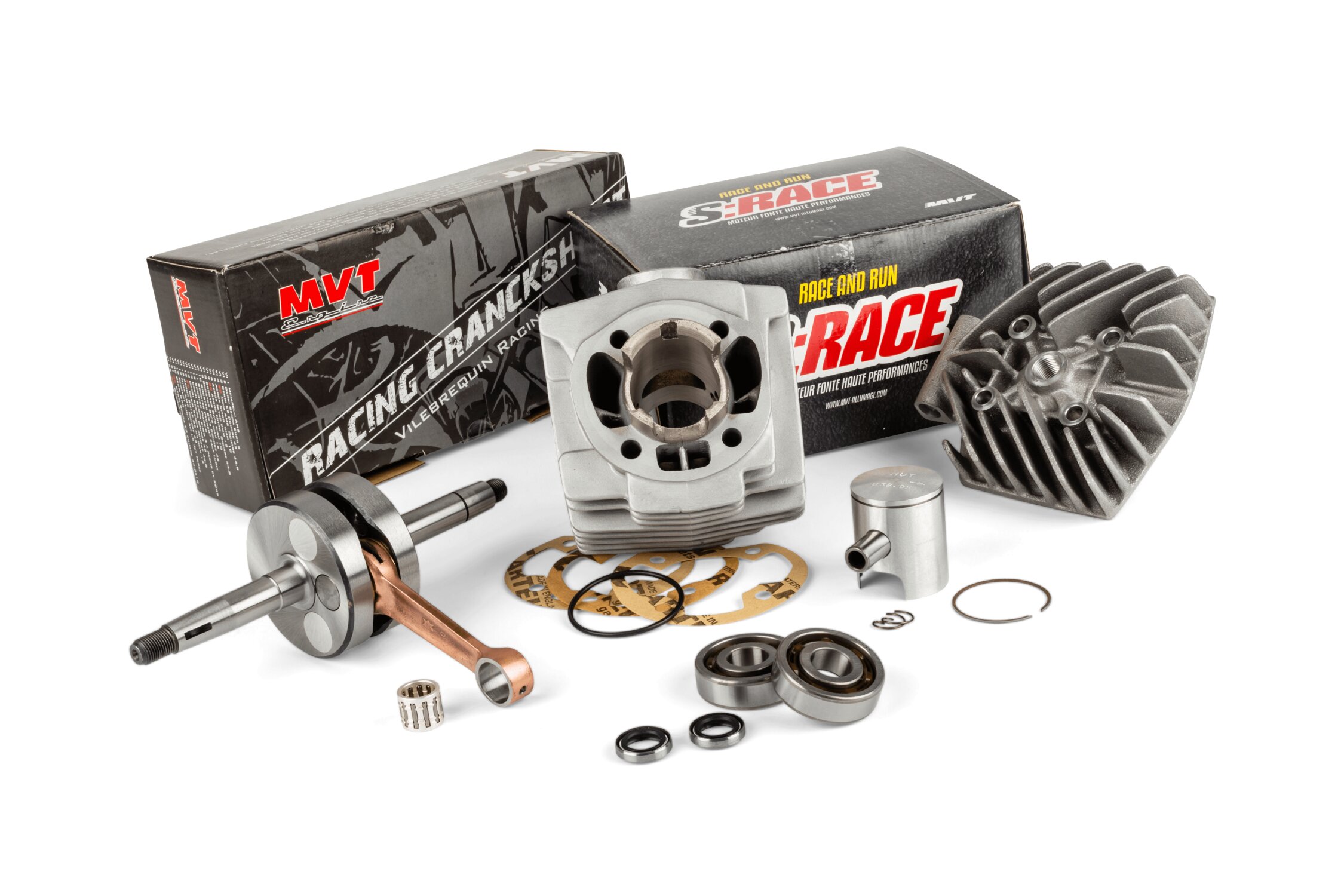 Image of Motorpack Zylinder + Kurbelwelle 50ccm MVT G1 S-Race MBK 51