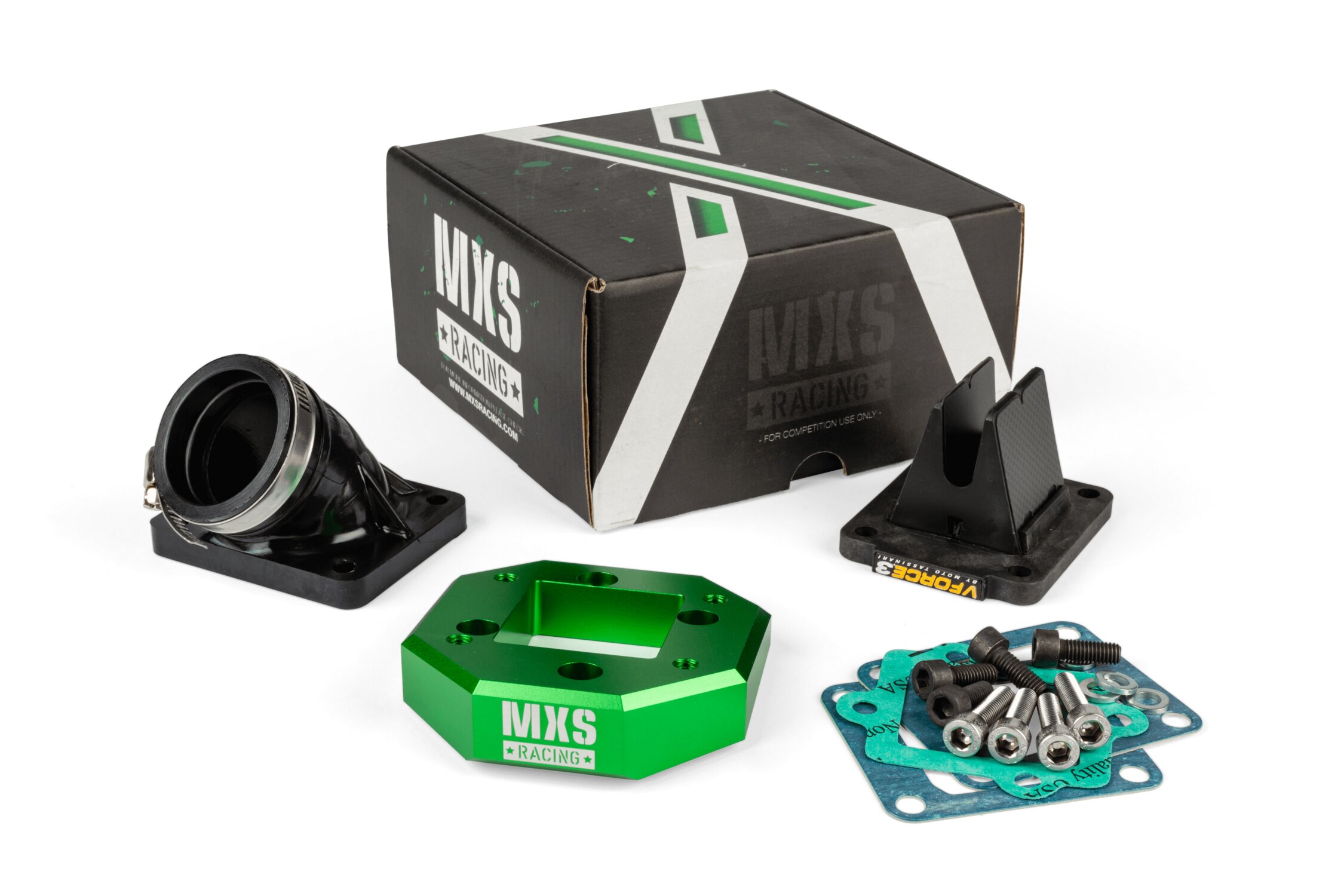 Image of Einlasskit MXS Racing HighFlow AW 40mm PWK Minarelli liegend