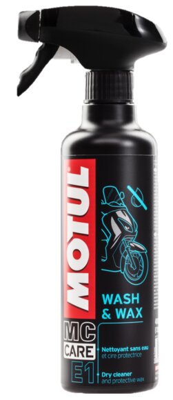 Image of Trockenreiniger Motorrad Motul E1 Wash & Wax 400 ml