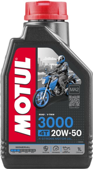 Motoröl 4T Motul 3000 20W-50 1L