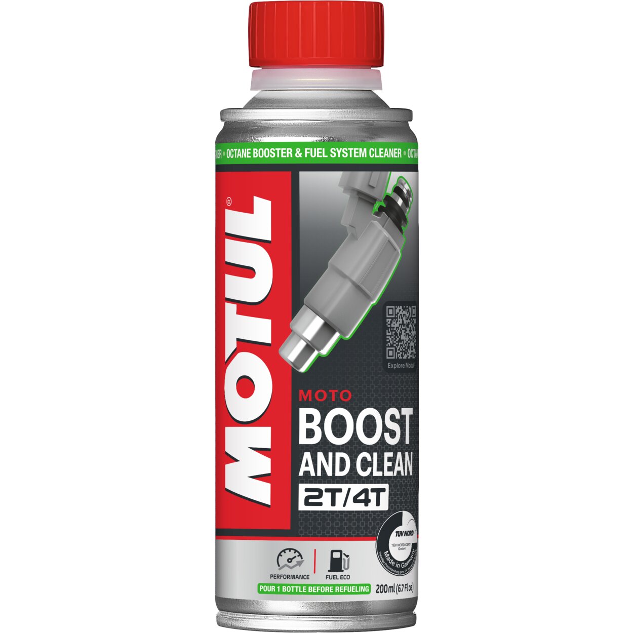 Image of Oktan-Booster / Additiv Motul Boost & Clean 2T / 4T Moto