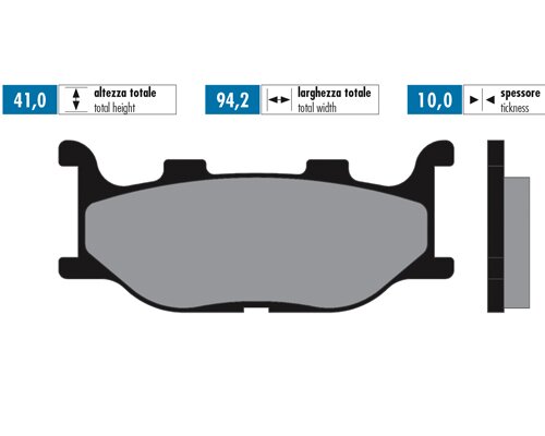 Image of Bremsbeläge Polini Sinter Yamaha Tmax 500 2004 - 2007
