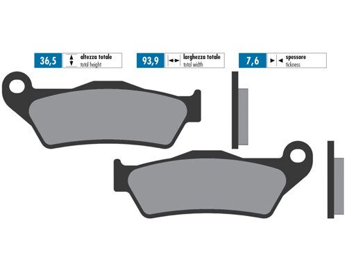 Image of Bremsbeläge Polini Sinter Yamaha / KTM / Husqvarna
