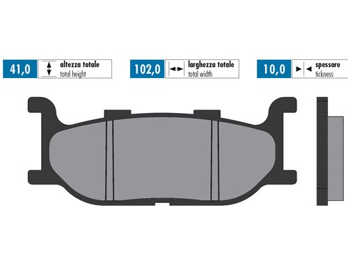 Image of Bremsbeläge Polini Sinter Tmax 500 2001 - 2003