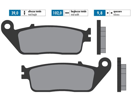 Image of Bremsbeläge Polini Sinter Yamaha Xmax