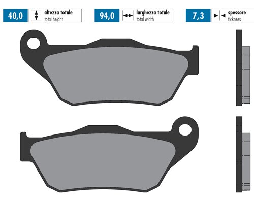 Image of Bremsbeläge Polini Original Yamaha Xmax 125 2006 - 2009