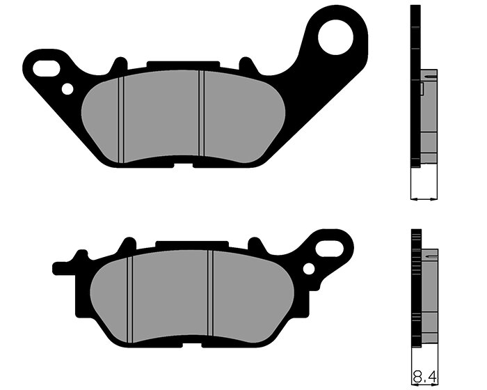 Image of Bremsbeläge Polini Original Yamaha Nmax 125