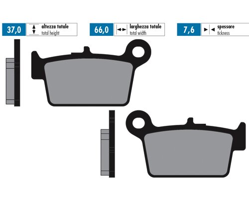 Image of Bremsbeläge Polini Sinter Beta RR