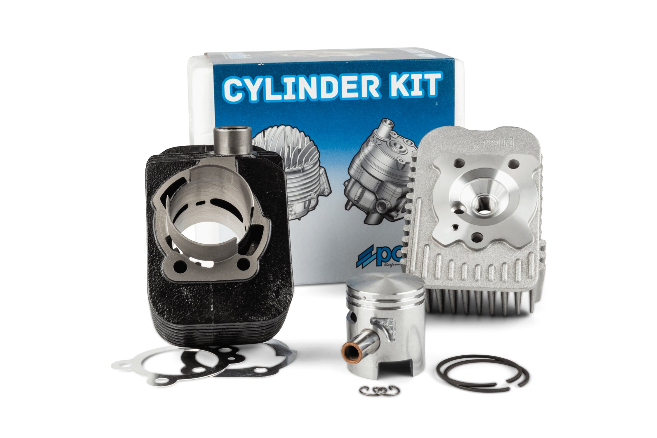 Image of Zylinder Kit Polini Racing 65ccm 12mm KoBo Grauguss Piaggio Ciao