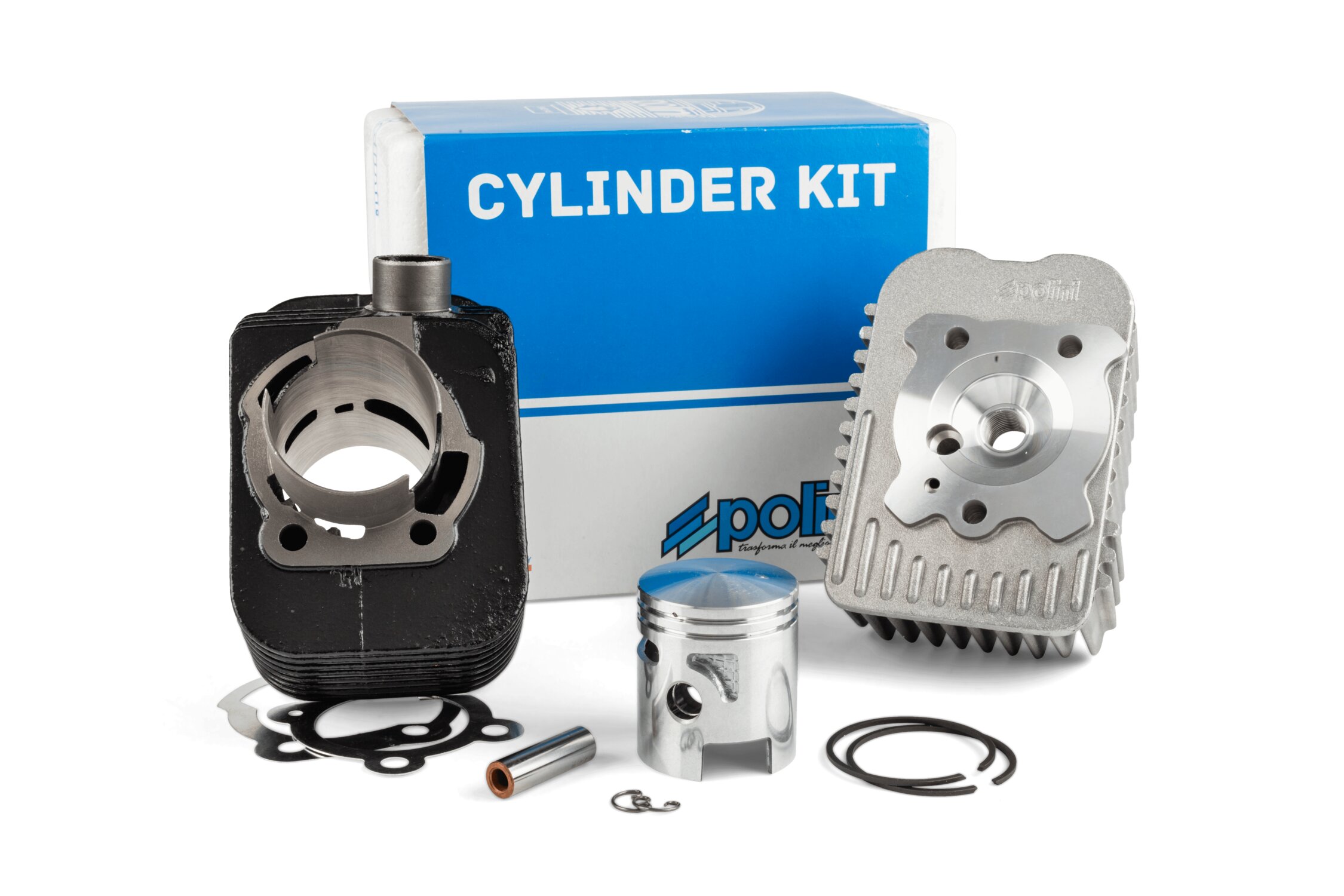 Image of Zylinder Kit Polini Racing 65ccm 10mm KoBo Grauguss Piaggio Ciao