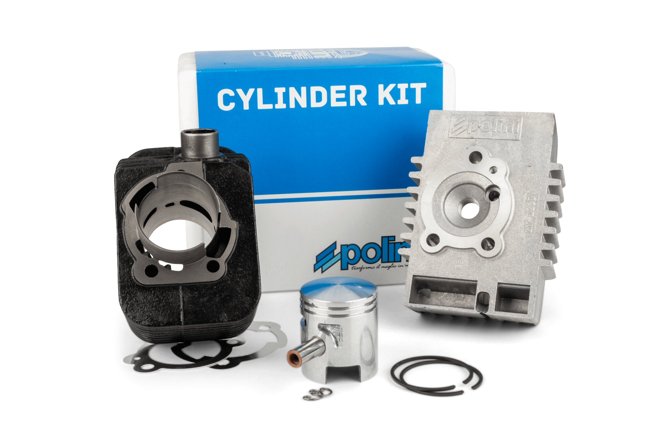 Image of Zylinder Kit Polini 66ccm Grauguss Racing 10mm KoBo Piaggio Bravo / Grillo