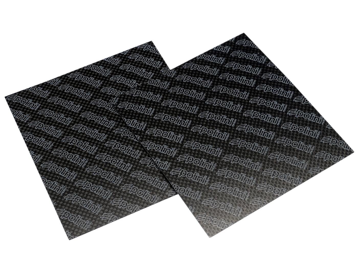 Image of Membranplatten Polini 0,33mm Carbon 110x100mm universal