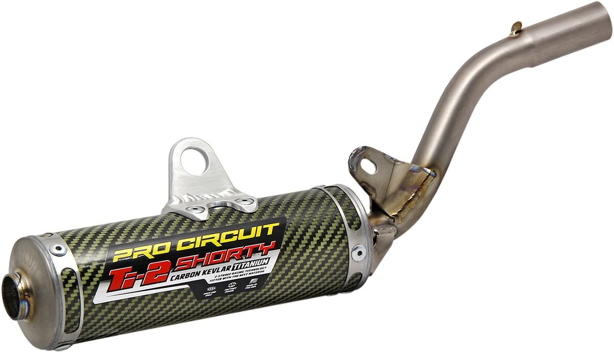 Image of Endschalldämpfer Pro Circuit TI-2 Shorty Karbon / Kevlar® / Titan KX 80/85 ab 1998