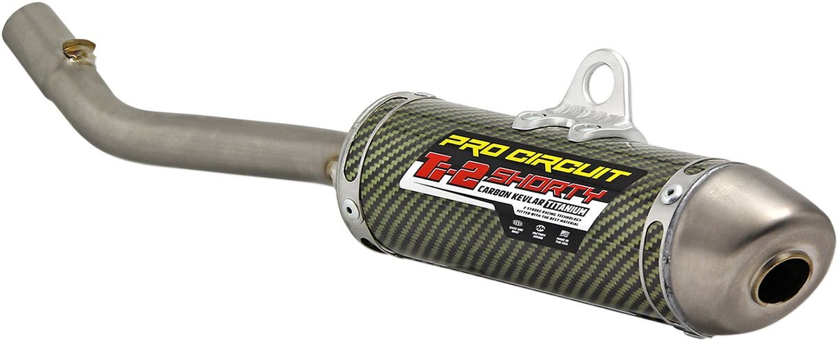 Image of Endschalldämpfer Pro Circuit TI-2 Shorty Karbon / Kevlar® / Titan KX 125 2003-2008