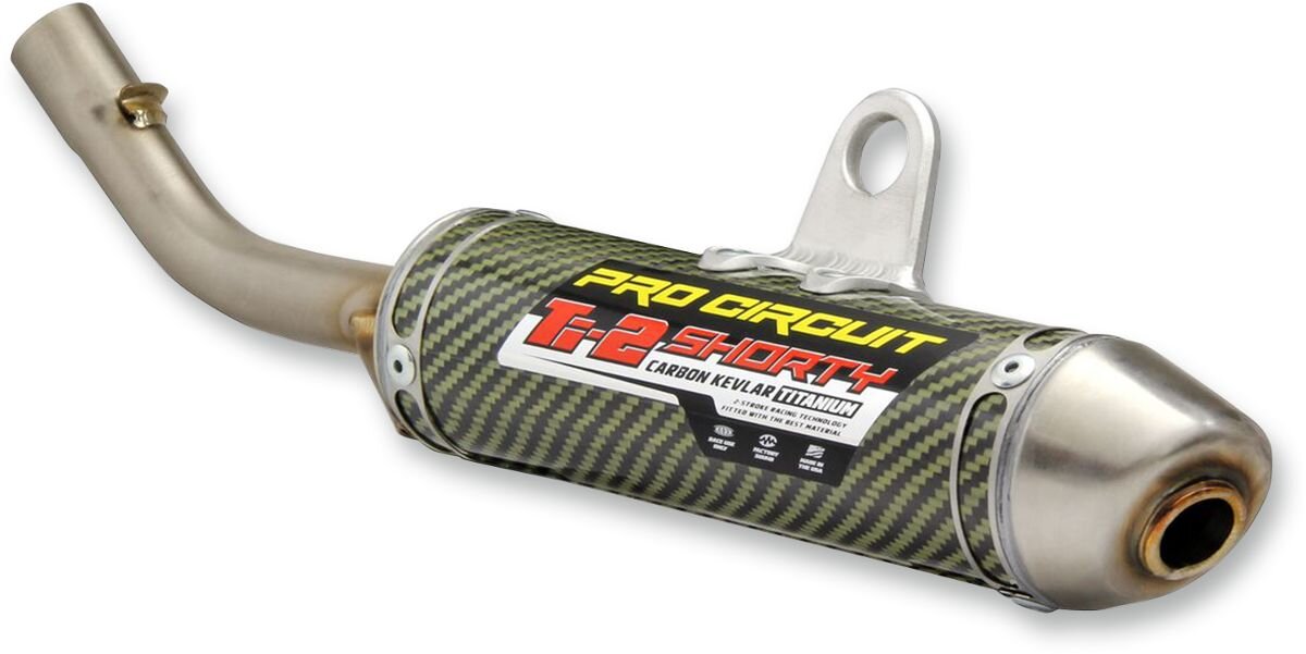 Image of Endschalldämpfer Pro Circuit TI-2 Shorty Karbon / Kevlar® / Titan TC / SX / MC 65
