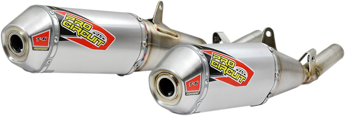 Slip-On Pro Circuit T-6 Edelstahl / Alu (paire) CRF 250 2018-2021