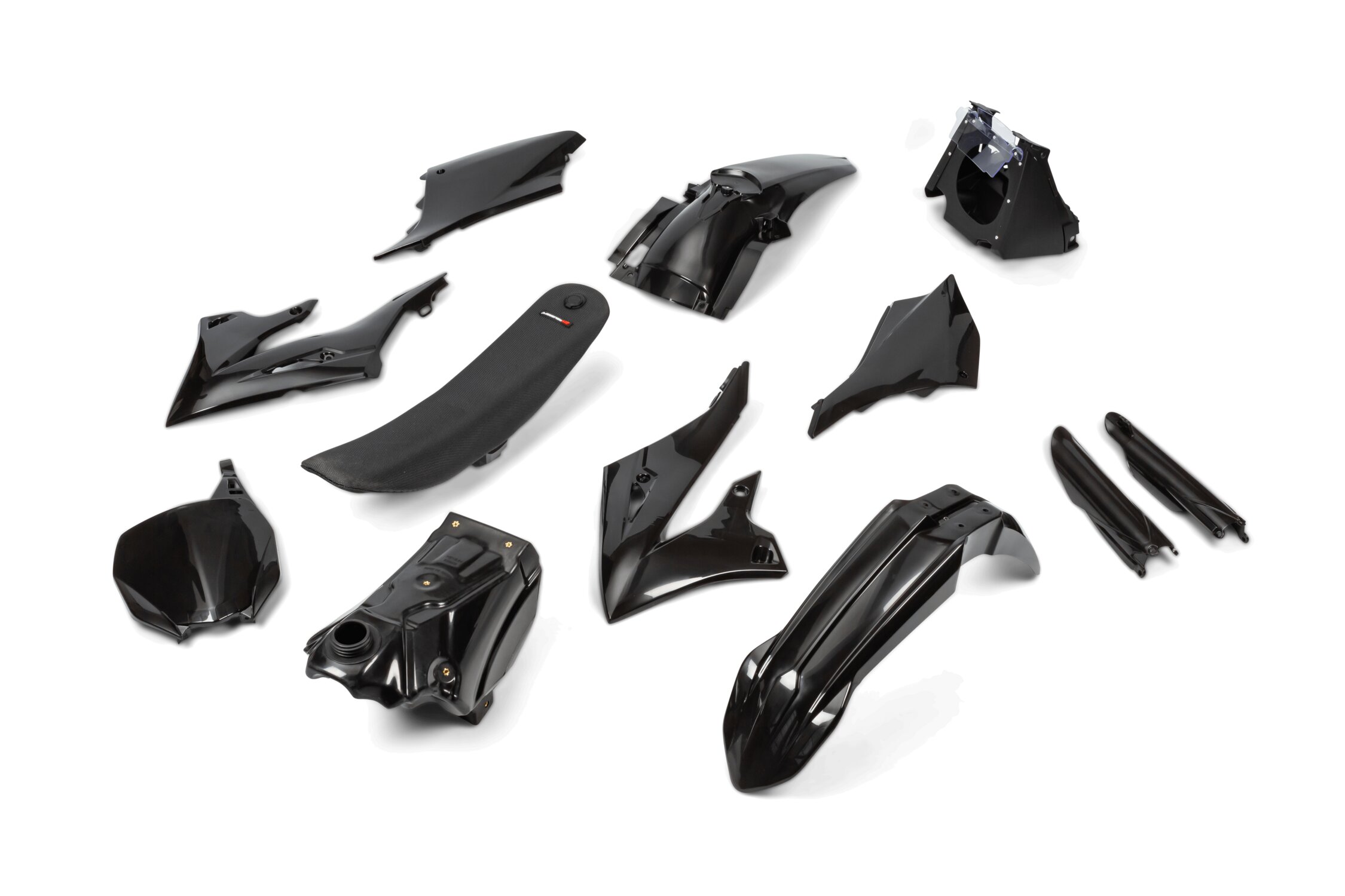 Image of Plastik-Kit Yamaha YZ 2022 Restyling Polisport Schwarz