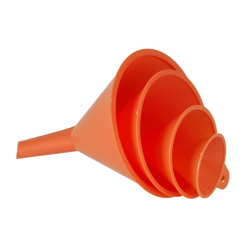 Image of Trichter Set x4 Pressol Polyethylen orange 50-75-100-120mm