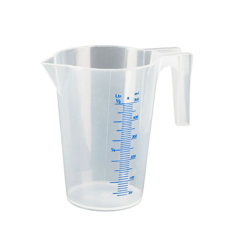 Messbecher / Kanne Pressol mit Graduierung transparent 500ml