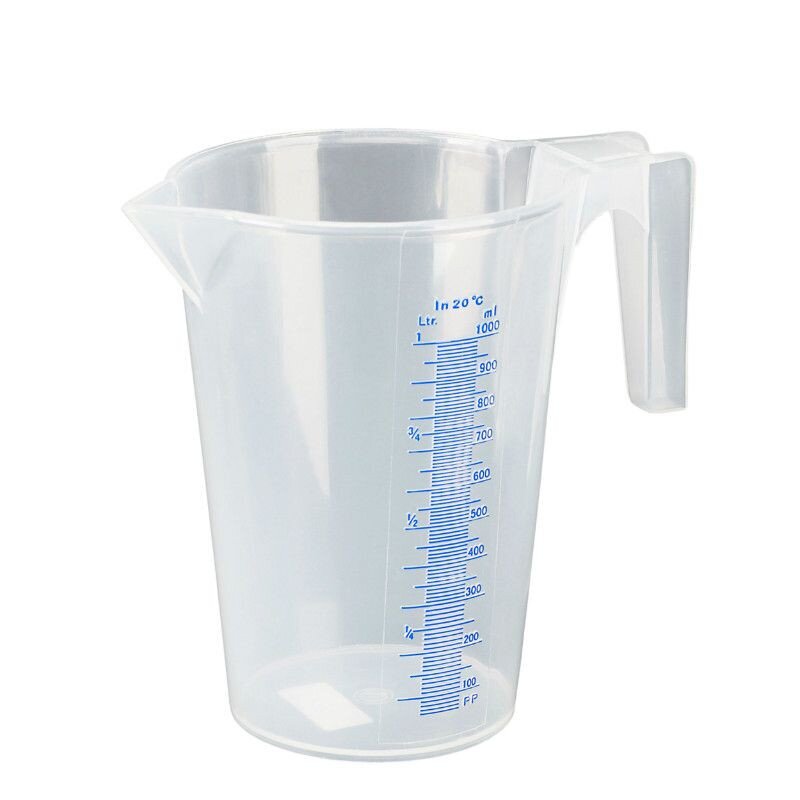 Messbecher / Kanne Pressol mit Graduierung transparent 1L
