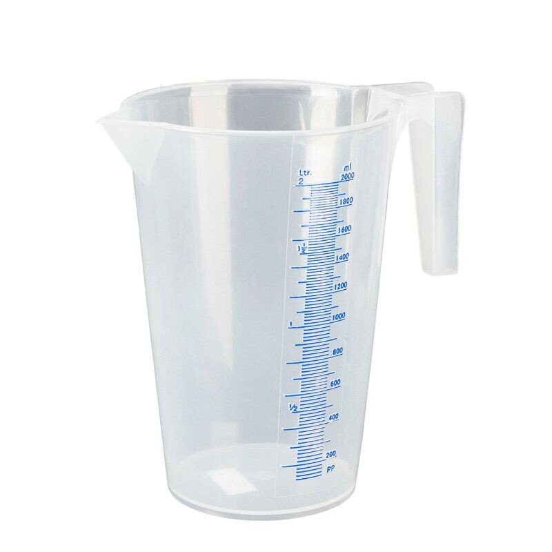 Messbecher / Kanne Pressol mit Graduierung transparent 2L