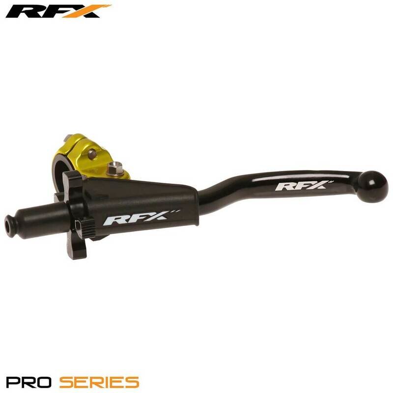Image of Kupplungshebel mit Halter RFX Pro geschmiedet gelb EZ Adjust