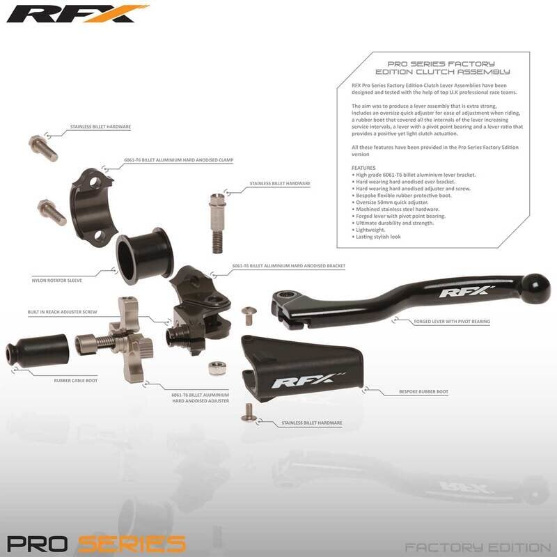 Image of Gummimanschette Kupplungsarmatur RFX Pro schwarz mit RFX Logo