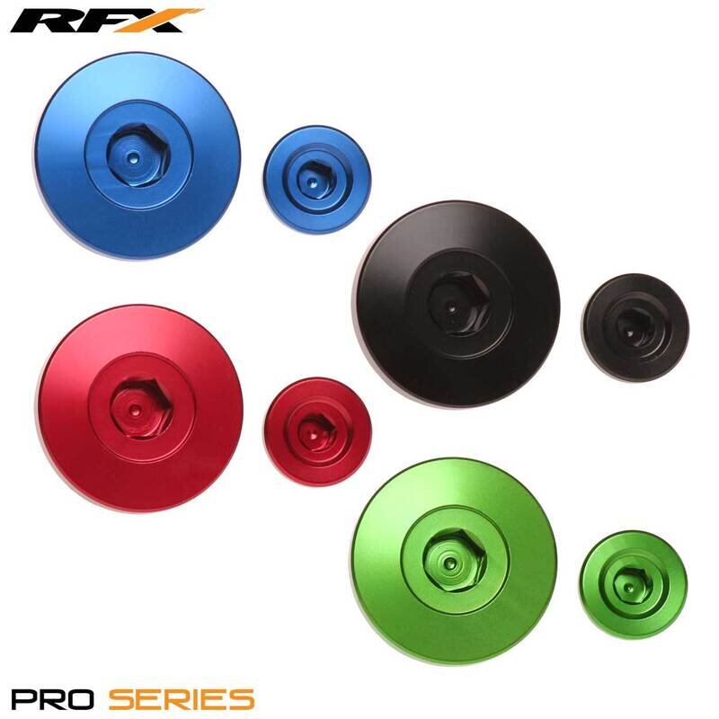 Image of Schraubensatz Inspektionsöffnung Zündung RFX Pro schwarz Kawasaki KXF 250 / 450