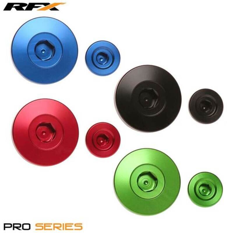 Image of Schraubensatz Inspektionsöffnung Zündung RFX Pro grün Kawasaki KXF 250 / 450