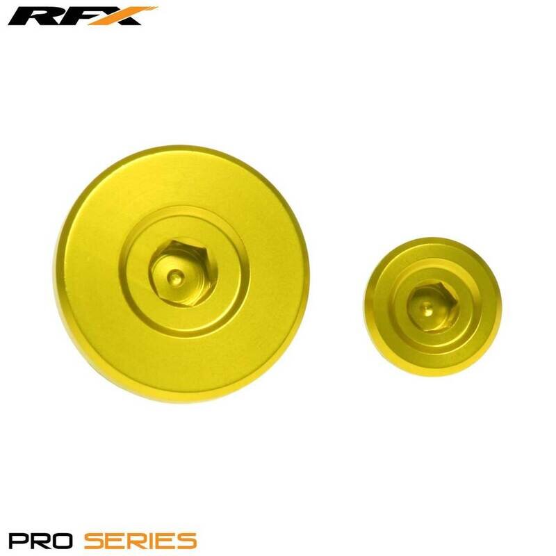 Image of Schraubensatz Inspektionsöffnung Zündung RFX Pro gelb Suzuki RM-Z 250 / 450