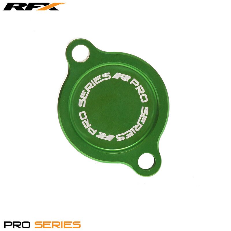 Image of Ölfilterdeckel RFX Pro grün Kawasaki KXF 250
