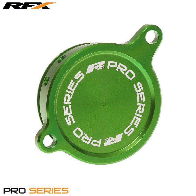 Image of Ölfilterdeckel RFX Pro grün - Kawasaki KXF 450 2006-2015