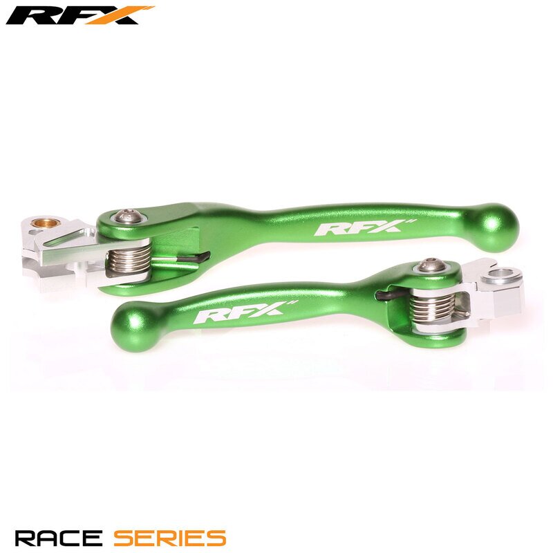 Image of Hebelset RFX Race klappbar geschmiedet grün YZ / KX 2001-2012