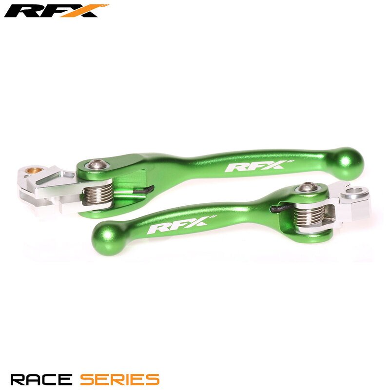 Image of Hebelset RFX Race klappbar geschmiedet grün KX 65 / 85