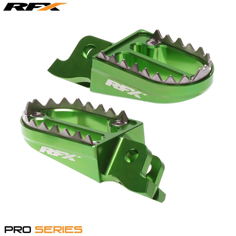 Image of Fußrasten RFX Pro Series 2 grün Kawasaki KXF 250 / 450