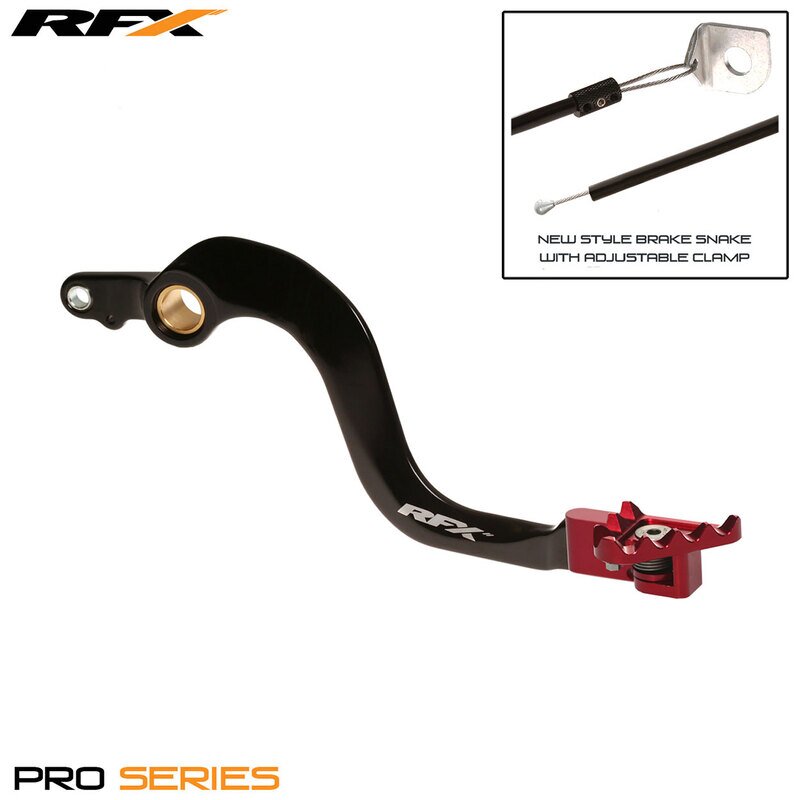 Image of Bremspedal RFX Pro klappbar schwarz / rot Honda CR 250