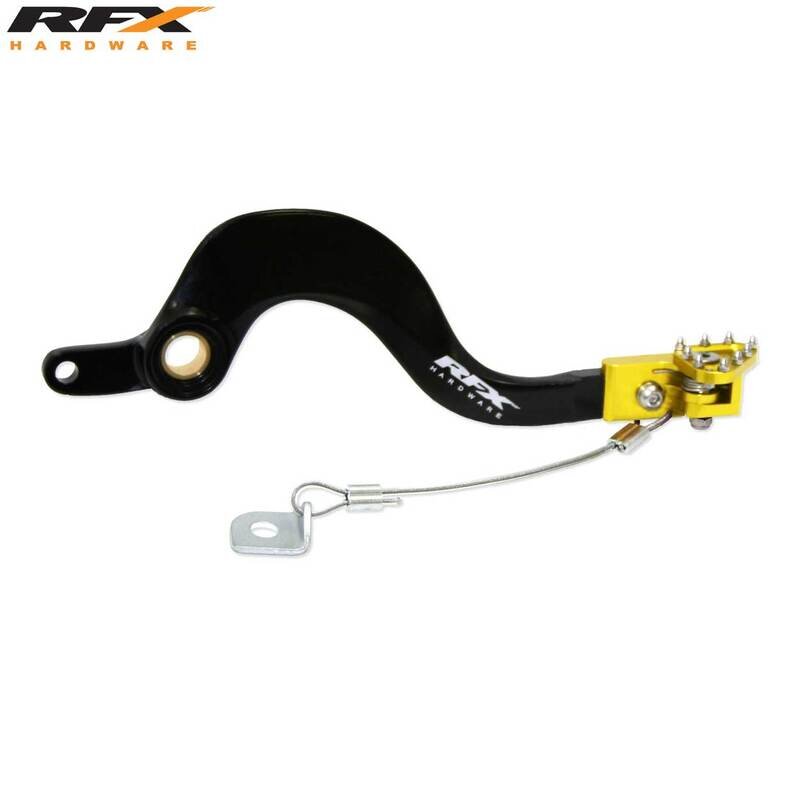 Image of Bremspedal RFX Pro klappbar schwarz / gelb Suzuki RM-Z 250 / 450