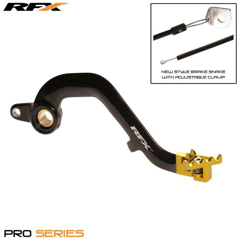 Image of Bremspedal RFX Pro klappbar schwarz / gelb Suzuki RM 250