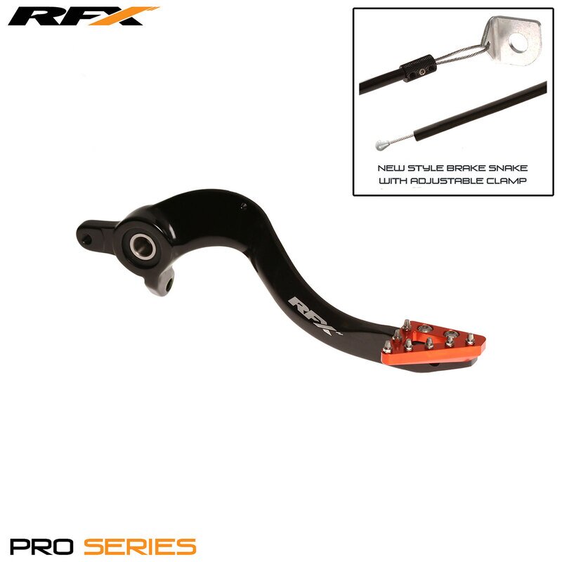 Image of Bremspedal RFX Pro standard schwarz / orange KTM / Husqvarna bis 2016