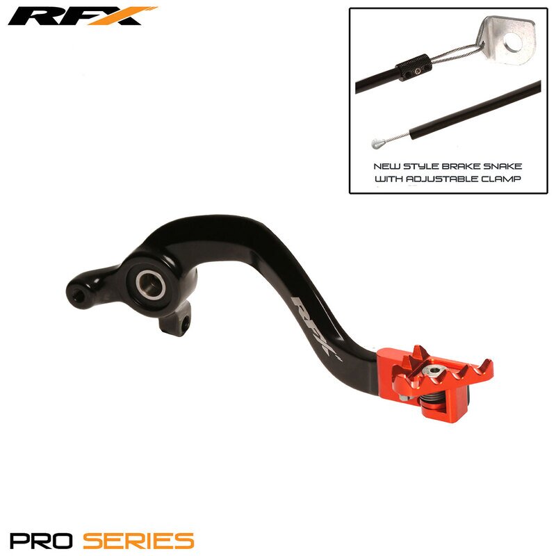 Image of Bremspedal RFX Pro klappbar schwarz / orange KTM SX 65