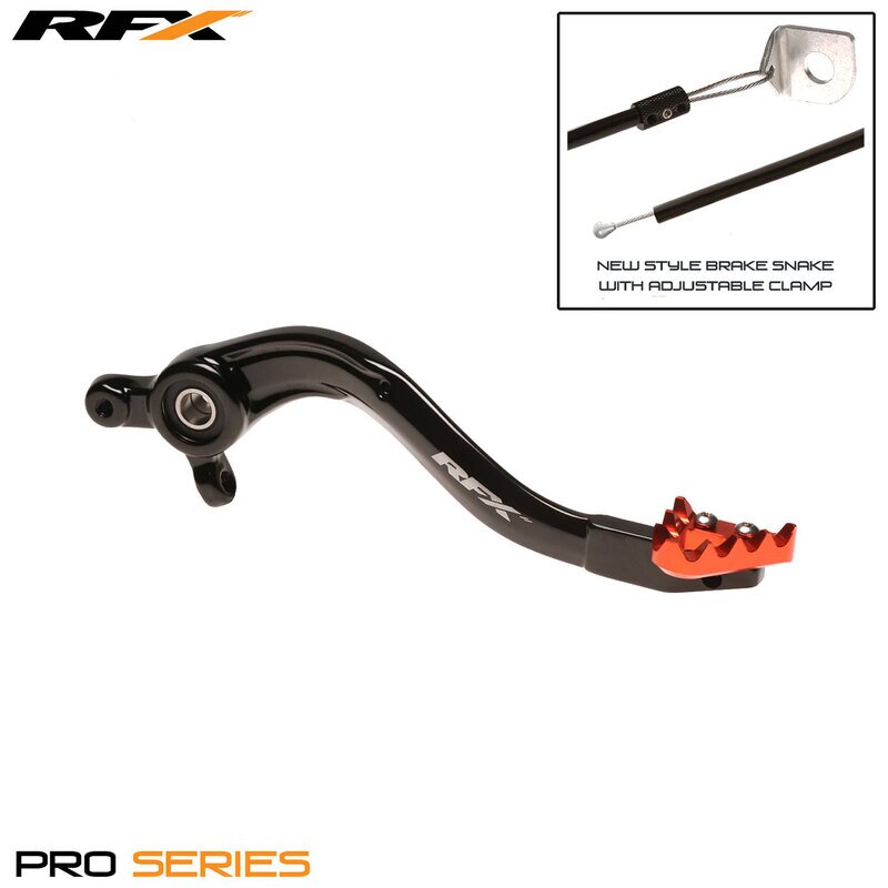 Image of Bremspedal RFX Pro standard schwarz / orange SX / TC 2016