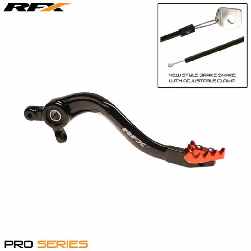 Image of Bremspedal RFX Pro standard schwarz / orange EXC / TE ab 2016