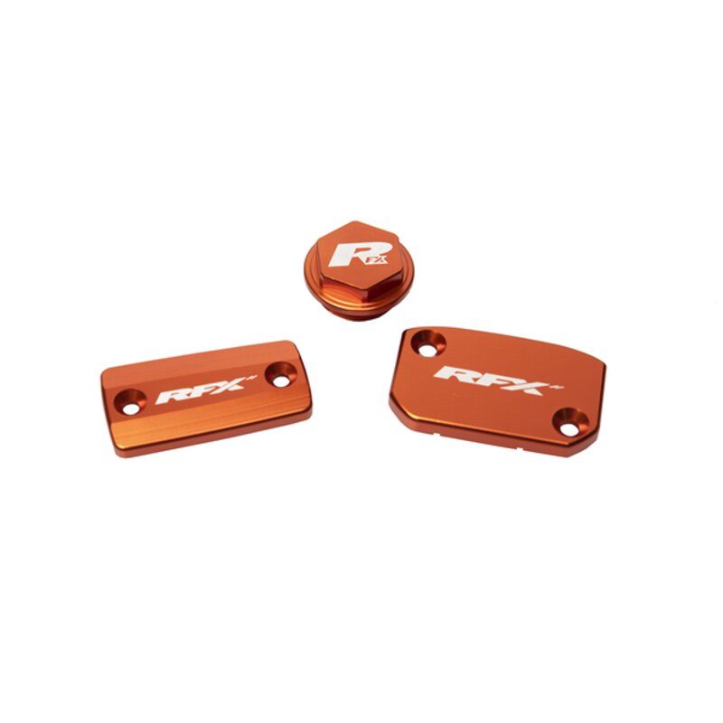 Image of Abdeckung Brems- / Kupplungszylinder RFX Pro orange KTM SX / SXF (Brembo Bremse + Magura Kupplung)